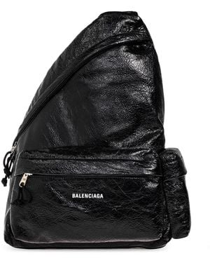 Balenciaga Single-Strap Backpack "Explorer" - Black