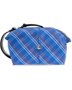 Vivienne Westwood Checked Handbag - Blue