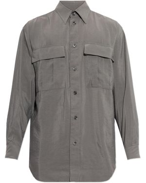 Giorgio Armani Silk Shirt - Grey