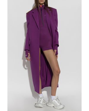 Balenciaga Jumpsuit With Logo - Purple
