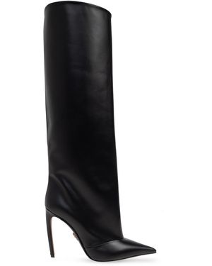 Dolce & Gabbana Leather Heeled Boots - Black