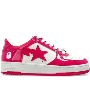 A Bathing Ape Sports Shoes With A Logo - Pink