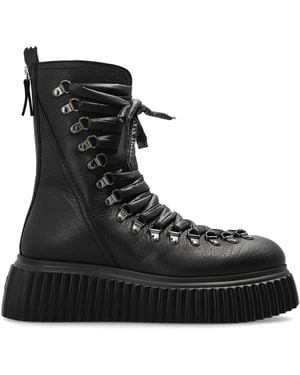 Agl Attilio Giusti Leombruni Platform Ankle Boots "Dromo" - Black