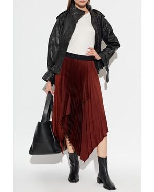 AllSaints Pleated Skirt - Red