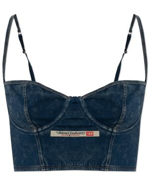 DIESEL 'Sheila-Dnm' Bra - Blue