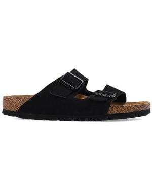Birkenstock 'Arizona Rivet Logo' Slides - Black