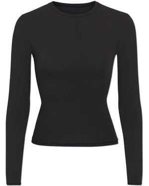 Skims Long-Sleeve T-Shirt - Black