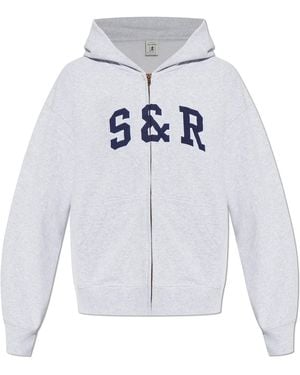Sporty & Rich Cotton Tracksuits With Logo - White