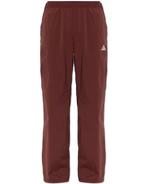 Nike Joggers With Logo - Red