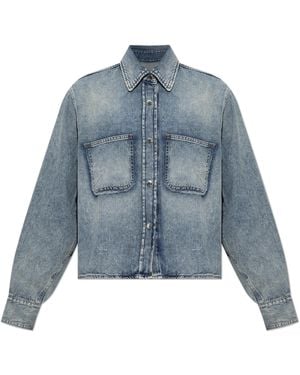 Haikure Denim Shirt "Emma" - Blue