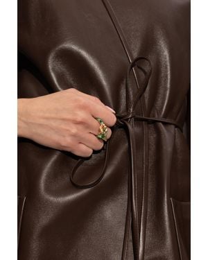 Bottega Veneta Ring With Stones - Brown