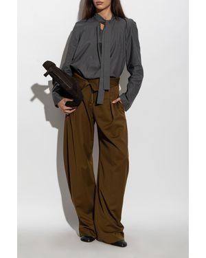 Lemaire Top With Decorative Tie - Gray