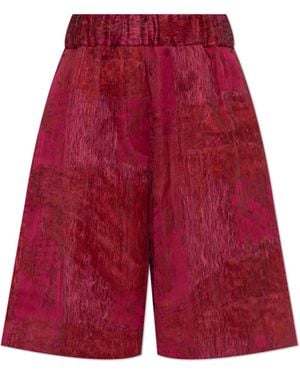 Dries Van Noten Shorts With Pockets - Red