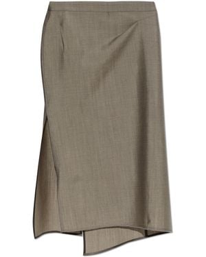 Victoria Beckham Asymmetrical Skirt With Slits - Grey