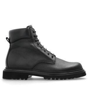 Dolce & Gabbana Leather Ankle Boots - Black