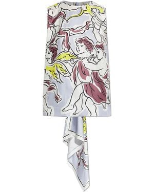 Tory Burch Silk Top With Scarf - White