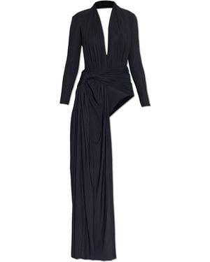Balenciaga Long Sleeve Dress - Black