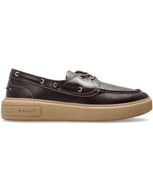 Bally 'Lift Boat' Leather Shoes - Brown