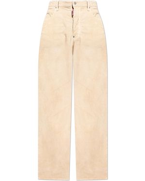 DSquared² Trousers 'Loose' - Natural