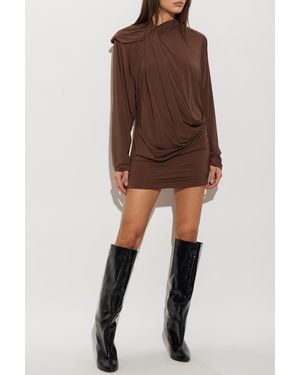 Entire studios Long-Sleeved Dress - Brown