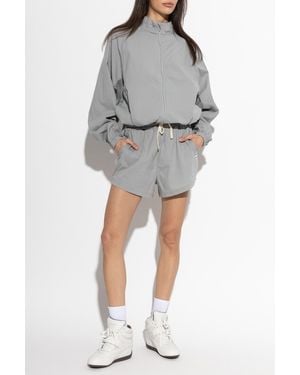 Rethinkit Studios Oversize Jacket With A Stand-Up Collar - Gray