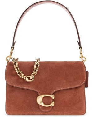 COACH Suede Shoulder Bag 'Tabby' - Brown