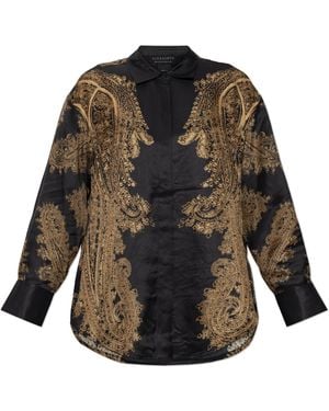AllSaints Satin Shirt 'Bernie' - Black