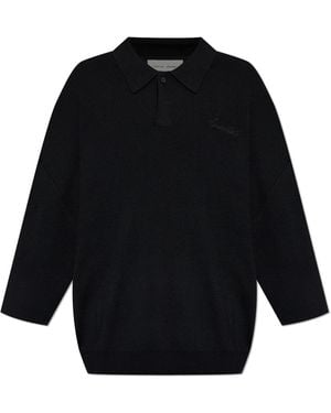 Fear Of God Oversized Wool Polo - Blue