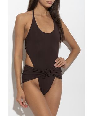 Alaïa One-Piece Swimsuit - Brown