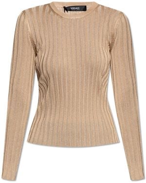 Versace Ribbed Top - Natural