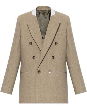 Victoria Beckham Double-Breasted Blazer - Natural