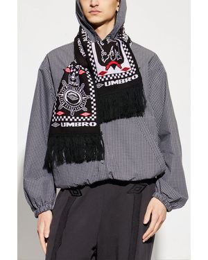 Umbro Scarf With Fringes - Gray