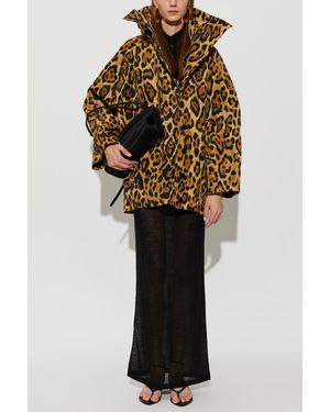Alaïa Jacket With A Stand-Up Collar - Brown