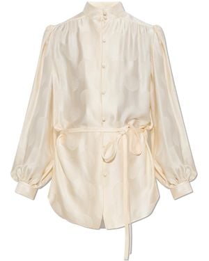 Valentino Garavani Silk Shirt - Natural