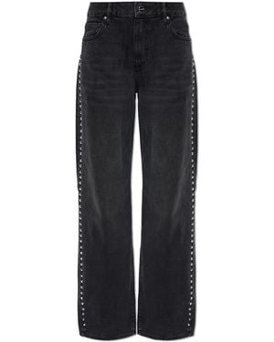 AllSaints 'Sway' Jeans With Appliqués - Black
