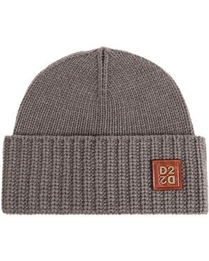 DSquared² Cap With Logo Patch - Brown