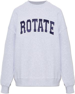 ROTATE BIRGER CHRISTENSEN Sweatshirt With Logo - White