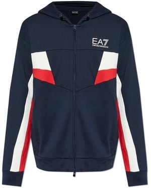 EA7 Joggers With Printed Logo - Blue