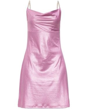 Versace Jeans Couture Dress With Pearl Straps - Pink