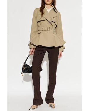 Burberry Short Trench Coat 'Pembury' - Natural