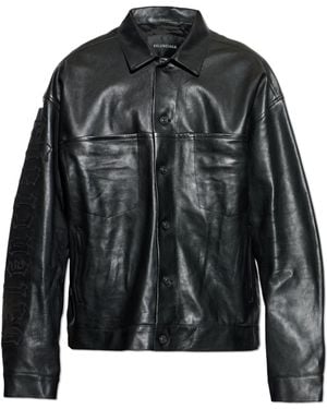 Balenciaga Leather Jacket - Black