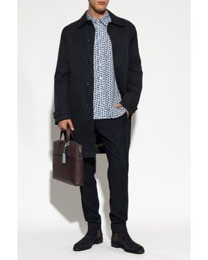Paul Smith Shirt With Floral Motif - Blue