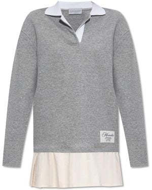 Moncler Dress With Collar - Grey