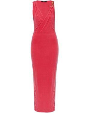 Balmain Strappy Dress - Red