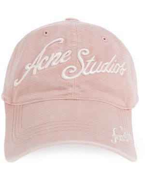 Acne Studios Baseball Cap - Pink