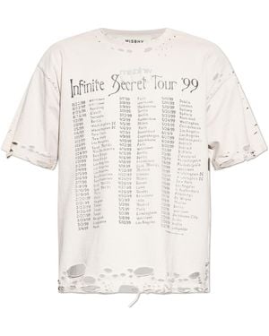 MISBHV T-Shirt With A Vintage Effect - White