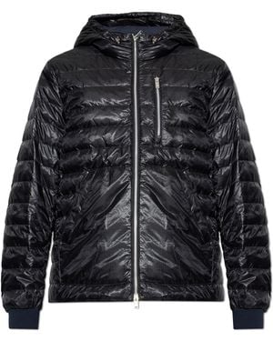 Moose Knuckles Quilted Jacket With Hood - Black