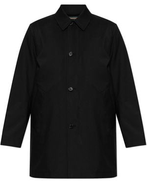 Paul Smith Wool Coat With Lining - Black