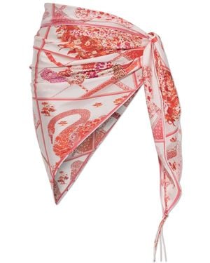 Ferragamo Silk Pareo - Red