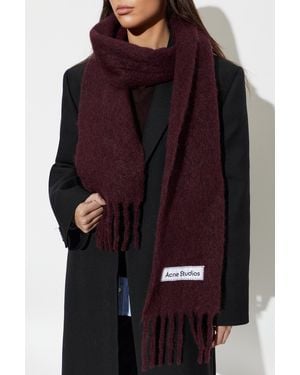 Acne Studios Scarf With Fringes - Black